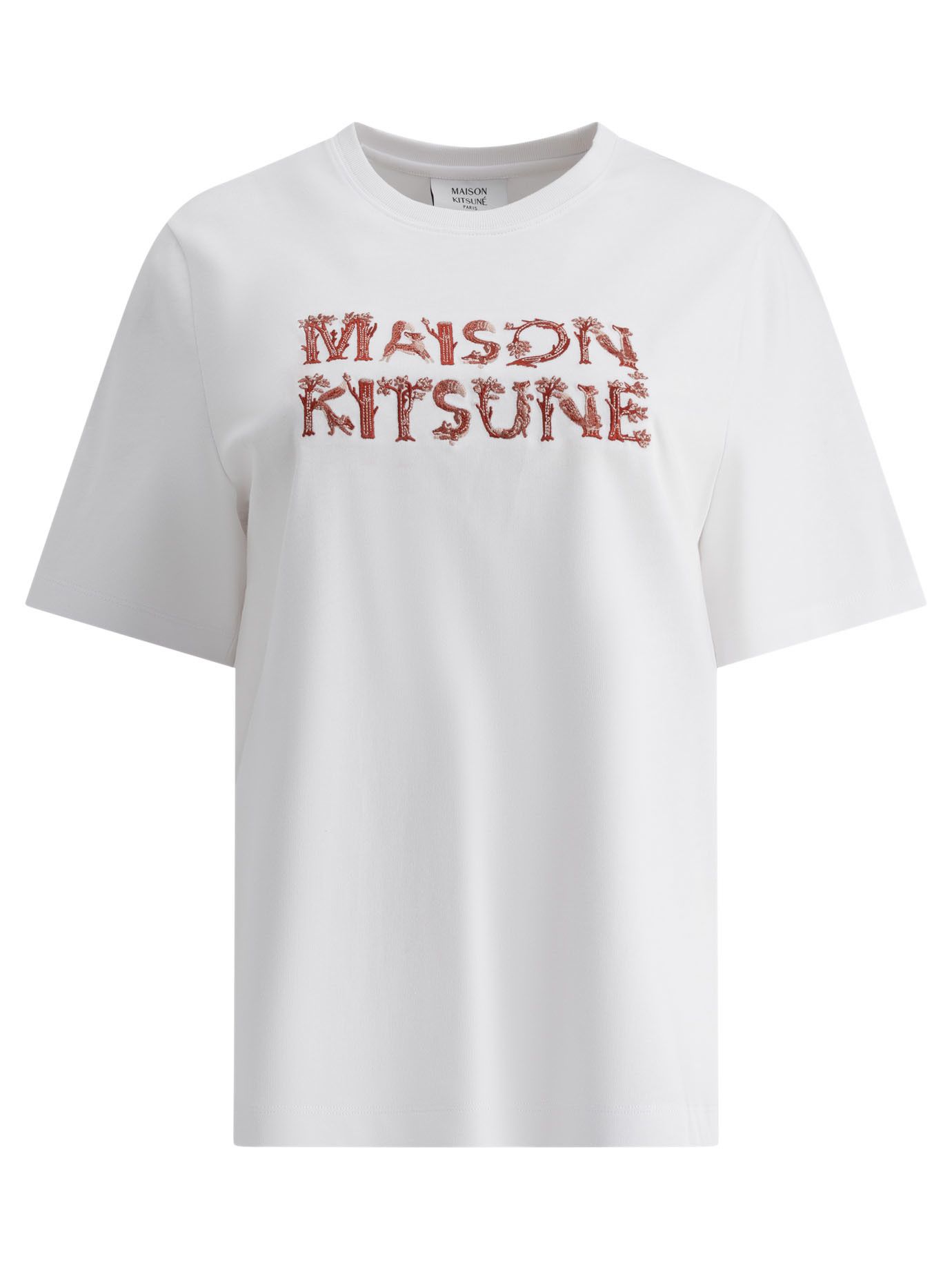 NWT Maison Kitsune Paris White Red Graphic Tee buy T Shirt Size MEDIUM