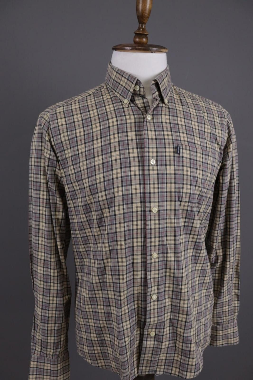 Barbour Barbour Malcolm Tailored Fit Brown Casual Shirt Size S Size US S / EU 44-46 / 1 - 7 Thumbnail