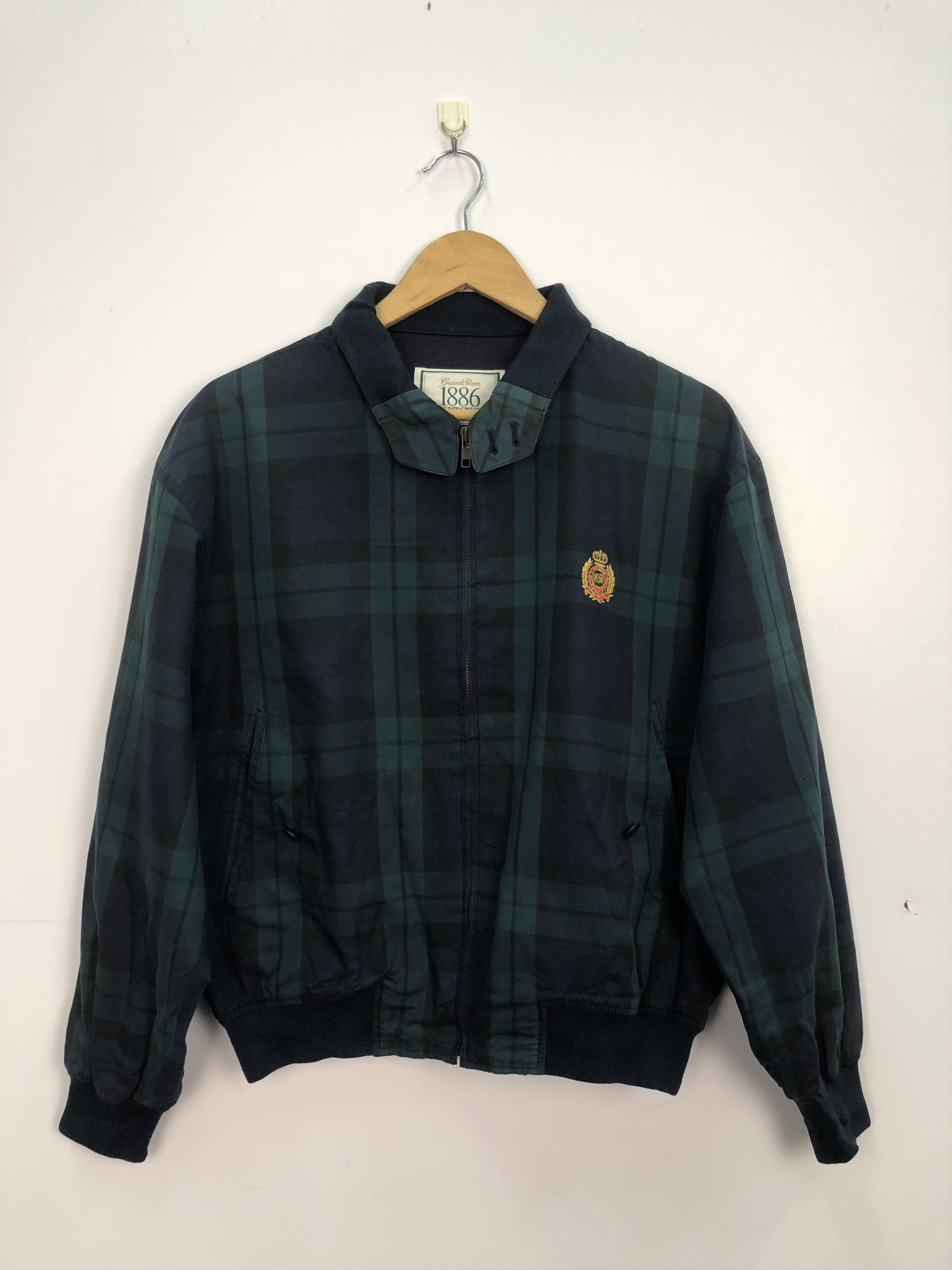Grand Slam Vintage 90s Japanese Brand Grandslam Plaid Jacket J0153 Size US M / EU 48-50 / 2 - 1 Thumbnail