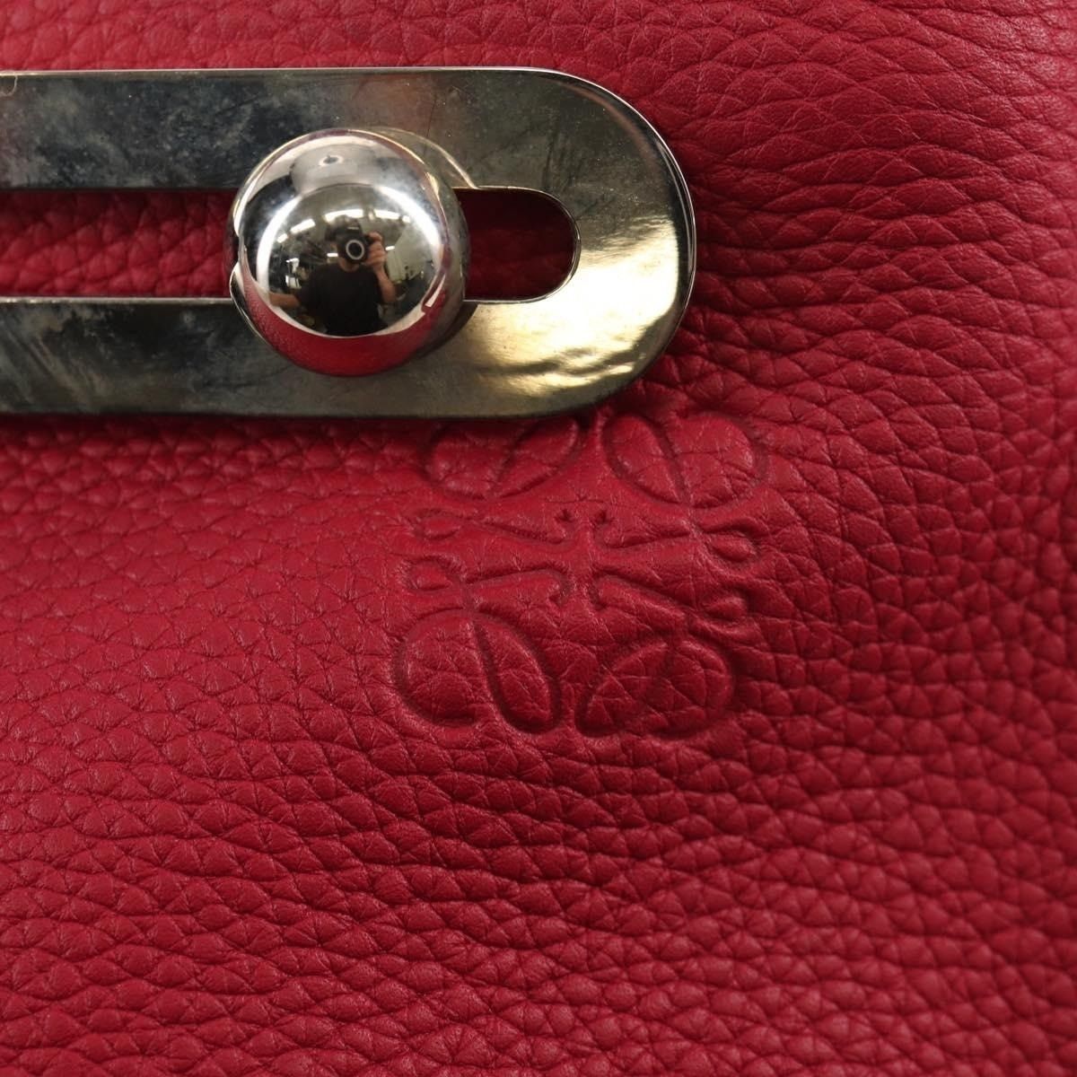 Loewe Loewe Anagram Leather Missy Small Shoulder Bag Red Size ONE SIZE - 3 Thumbnail