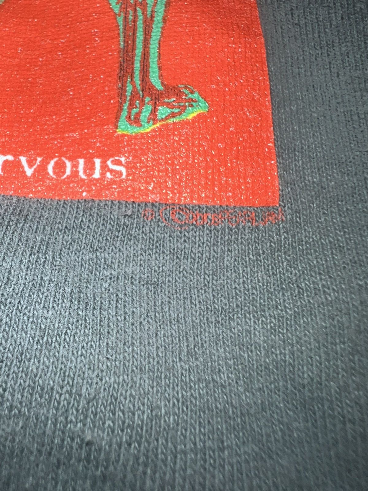 Vintage VTG Pearl Jam Nervous 70 % 90's(Size L.) Size US L / EU 52-54 / 3 - 3 Thumbnail