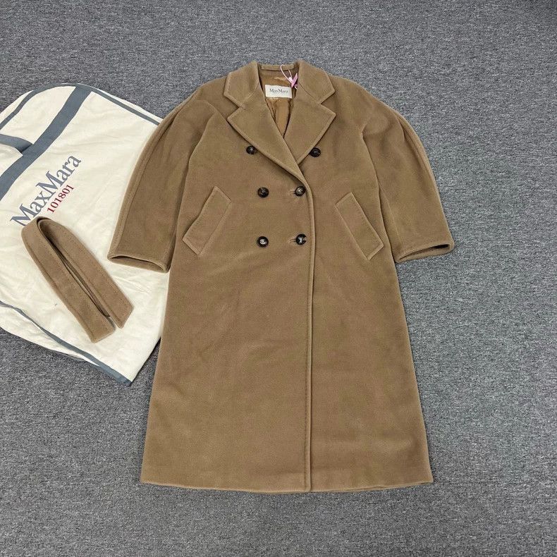 Maxmara 101801 Camel Wool Coat-2508