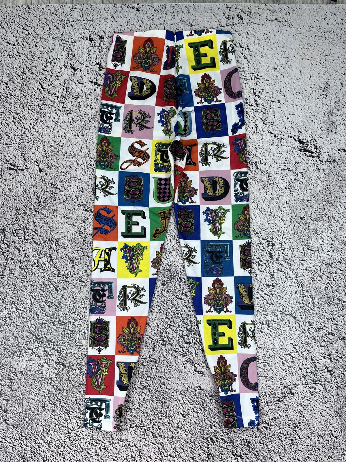 Versace Vintage Versace Logo AOP Monogrammed Leggings Pants size 42 Size 28" / US 6 / IT 42 - 5 Thumbnail