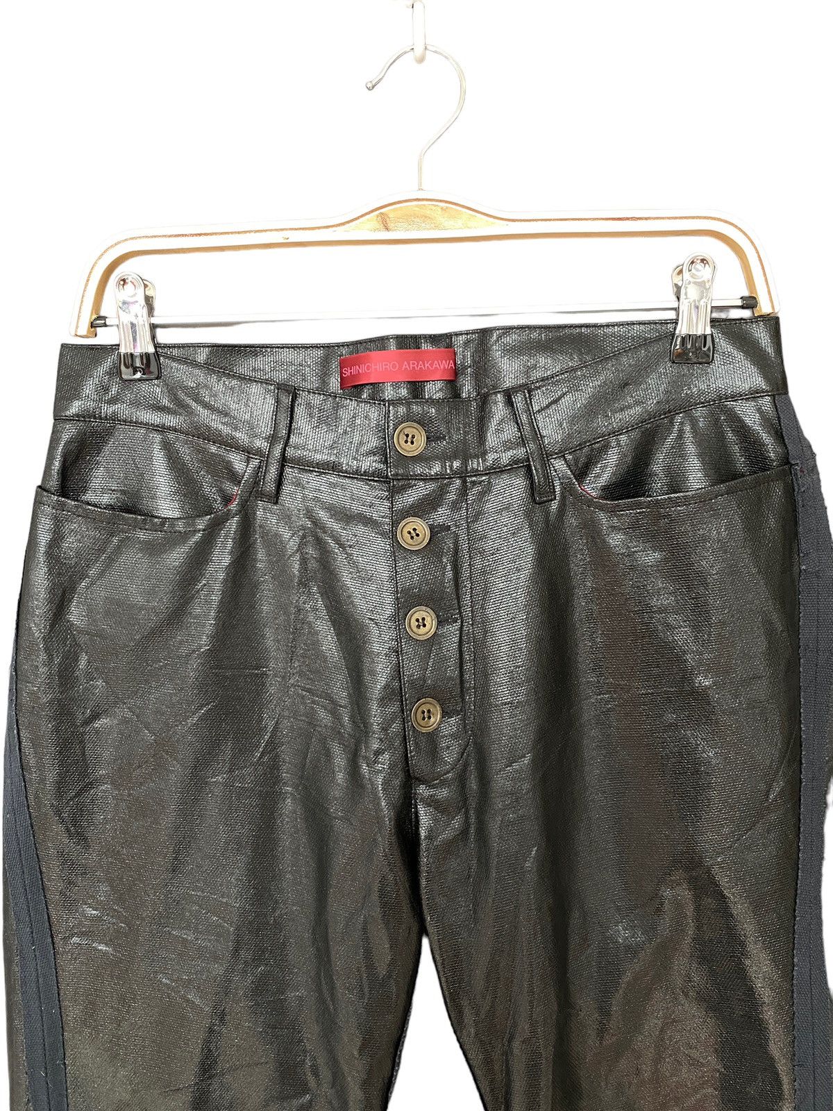SHINICHIRO ARAKAWA Vintage Brand Shinichiro Arakawa Leather Pants 1990s Size US 29 - 3 Thumbnail