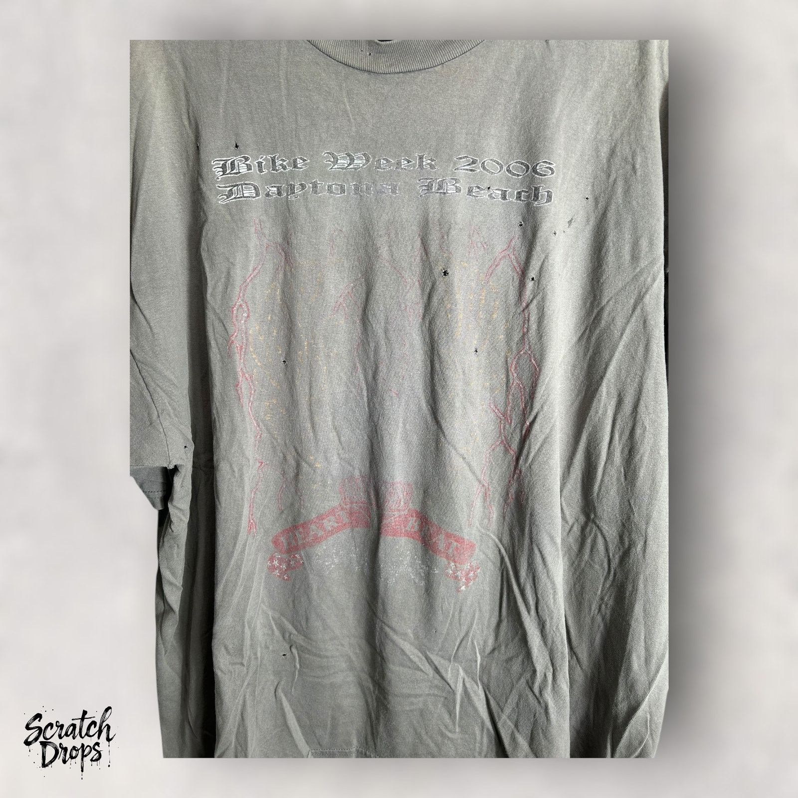 Jerzees Jerzees Vintage 2006 Lightning Shirt 2XL Faded Rare Daytona Size US XXL / EU 58 / 5 - 2 Thumbnail