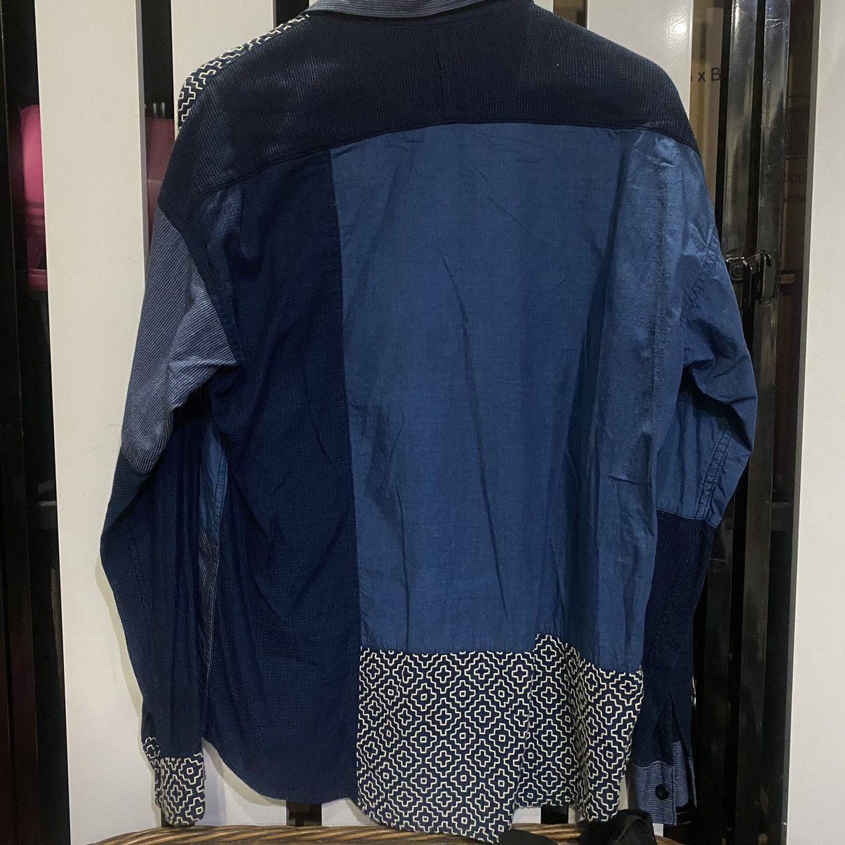 FDMTL × Japanese Brand FDMTL BORO PATCHWORK SHIRT RINSE Size US L / EU 52-54 / 3 - 5 Thumbnail