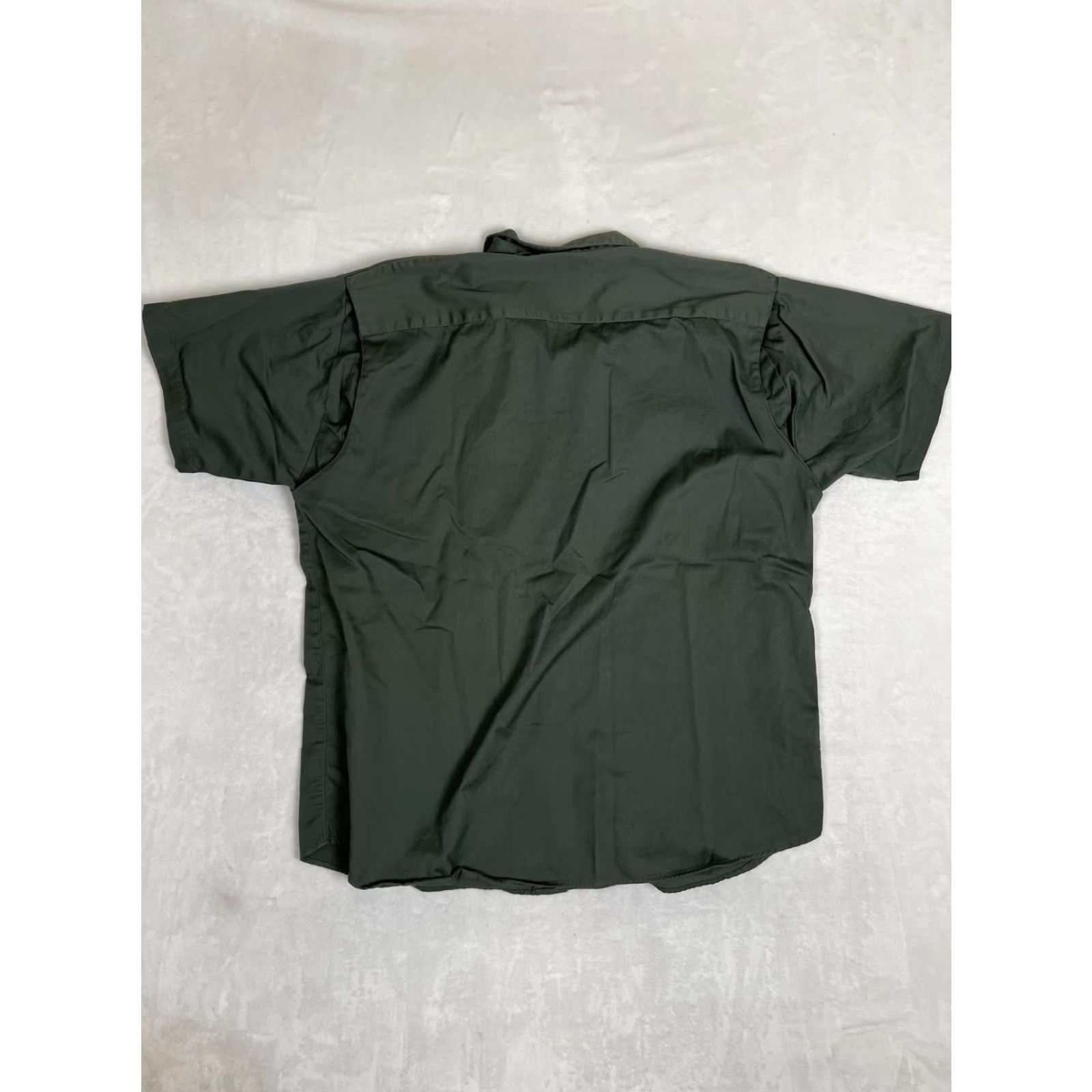 Vintage Jesse James Shirt Mens XL Green Short Sleeve Button Front Workwear Casual Size US XL / EU 56 / 4 - 5 Thumbnail