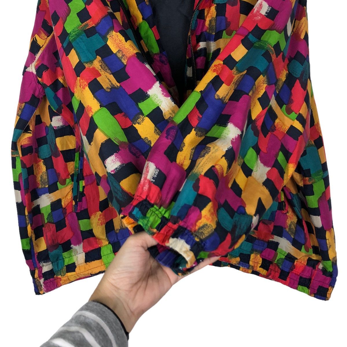 Japanese Brand 🔥90’s Vintage Silk Bomber Jacket EVR Art Issey Miyake Size US XL / EU 56 / 4 - 13 Thumbnail