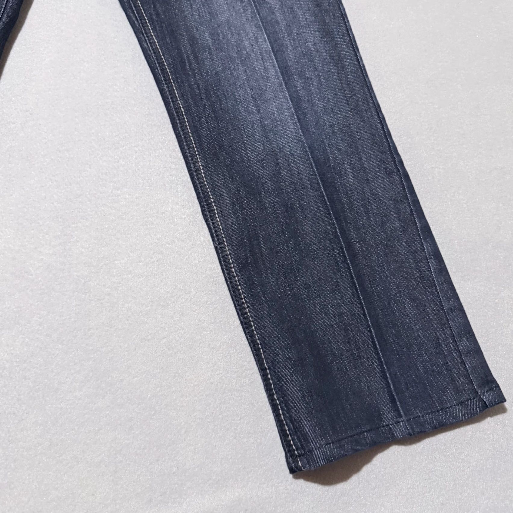 Denime Blue Rag Jeans Women Blue Denim Distressed Straight Leg 35X30.5 Classic Modern 5-Pocket Womens Size 24" / US 00 / IT 34 - 6 Thumbnail