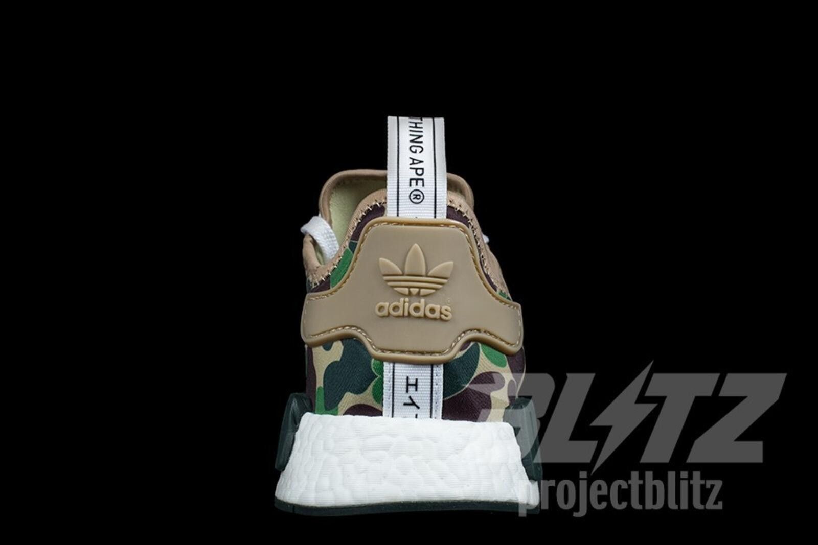 Adidas adidas NMD R1 A Bathing Ape Bape Green Camo BA7326 US9 Size US 9 / EU 42 - 4 Thumbnail