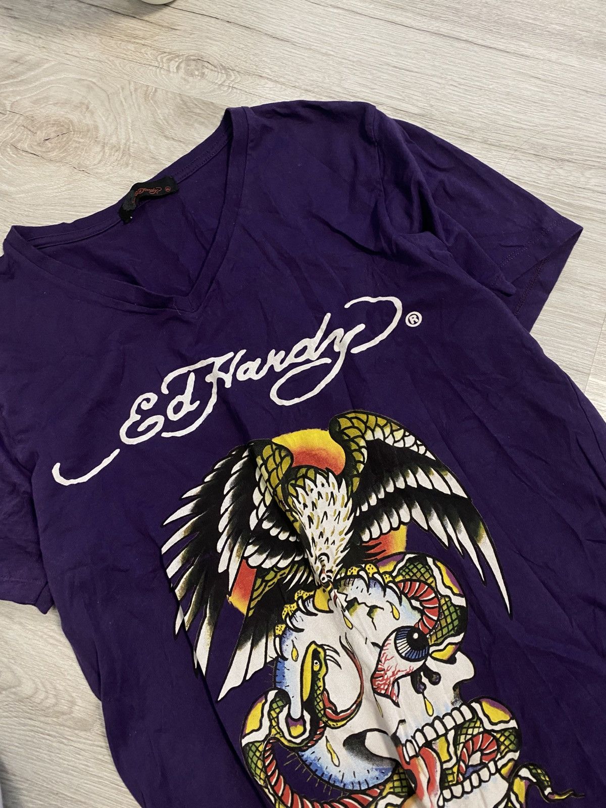 Ed Hardy × Vintage T-shirt Ed Hardy big logo vintage Size US M / EU 48-50 / 2 - 2 Thumbnail