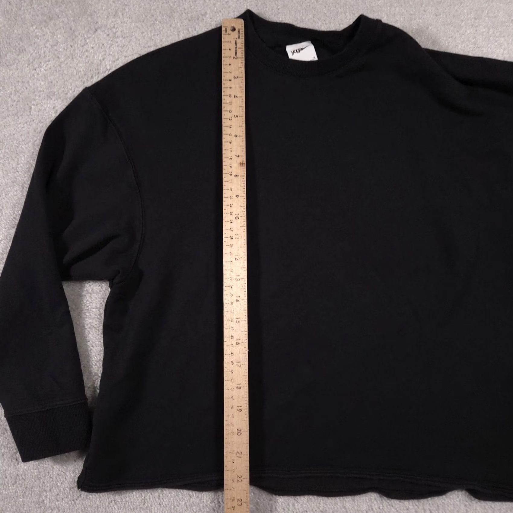 Nike Nike Yoga Sweater Womens Medium Black Long Sleeve Pullover Crewneck Athletic Top Size M / US 6-8 / IT 42-44 - 5 Thumbnail