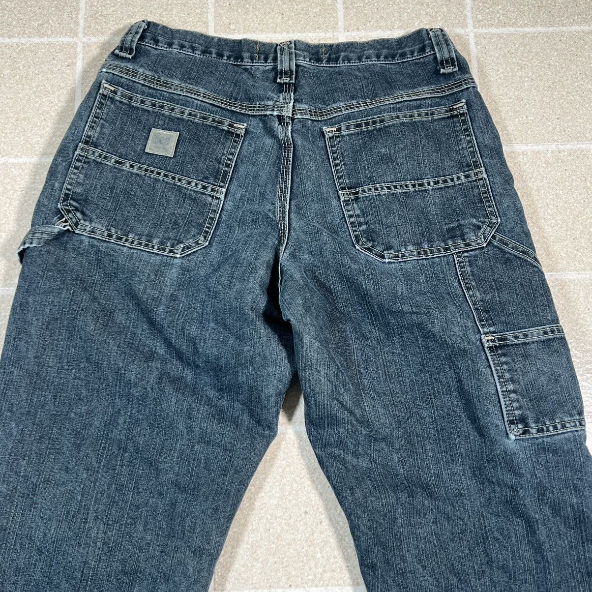 Lee Lee Dungarees Carpenter Jeans Fade Light Loose Wide Leg Y2K Size US 32 / EU 48 - 2 Thumbnail