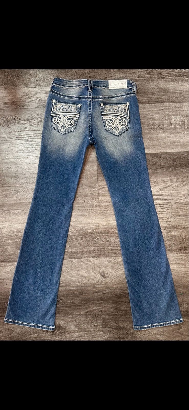 Affliction × Vintage “JADE FLEUR ARIZONA”affliction jeans Size 29" - 2 Thumbnail