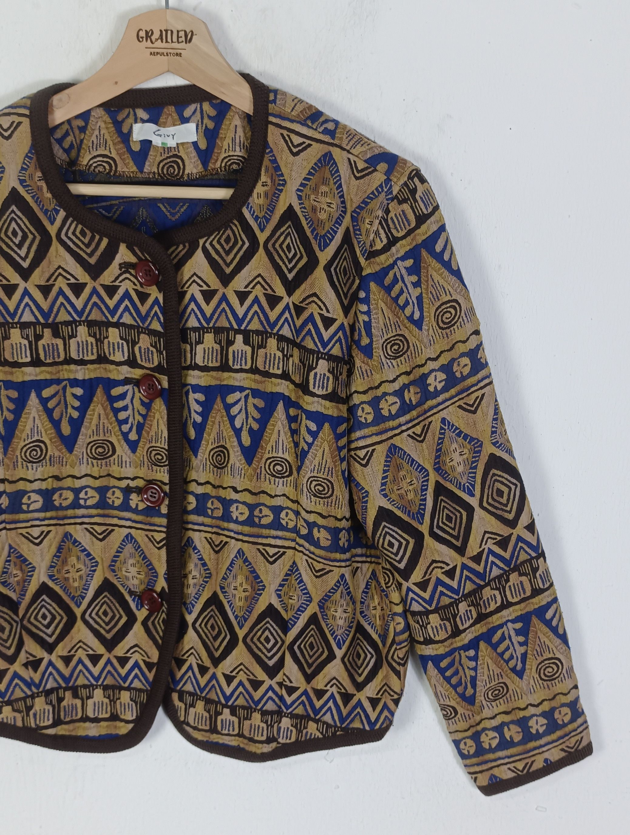 Japanese Brand Vintage Givy Art Navajo Womens Jacket Size M / US 6-8 / IT 42-44 - 6 Thumbnail
