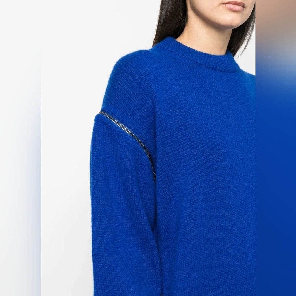 Tom Ford Tom Ford Royal Blue Cashmere Sweater With Zipper Detailing Size L / US 10 / IT 46 - 4 Thumbnail