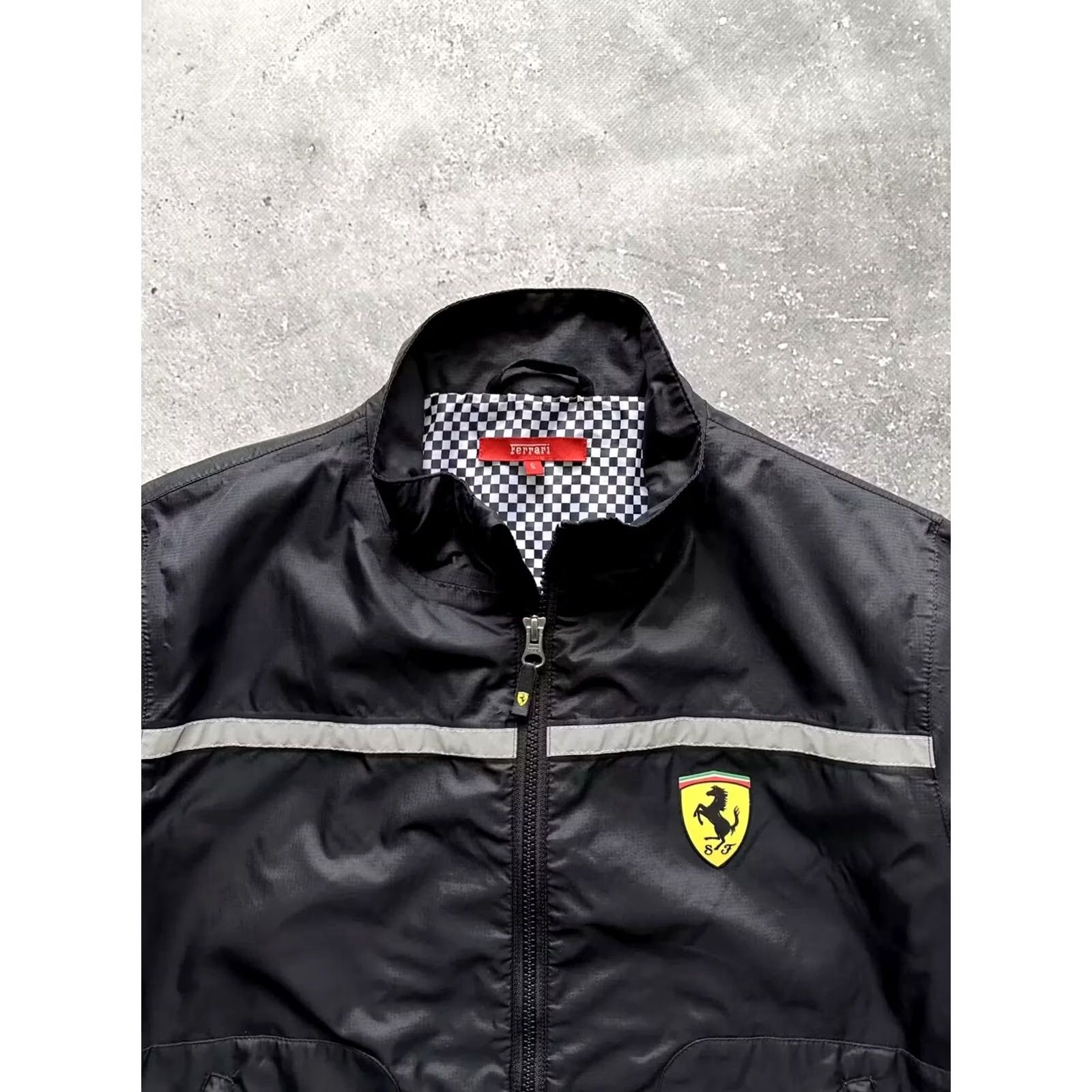 Ferrari VINTAGE Ferrari Scuderia Formula-1 Racing Nylon Jacket Mens S Black Windbreaker Racing Full Zip Size US S / EU 44-46 / 1 - 4 Thumbnail
