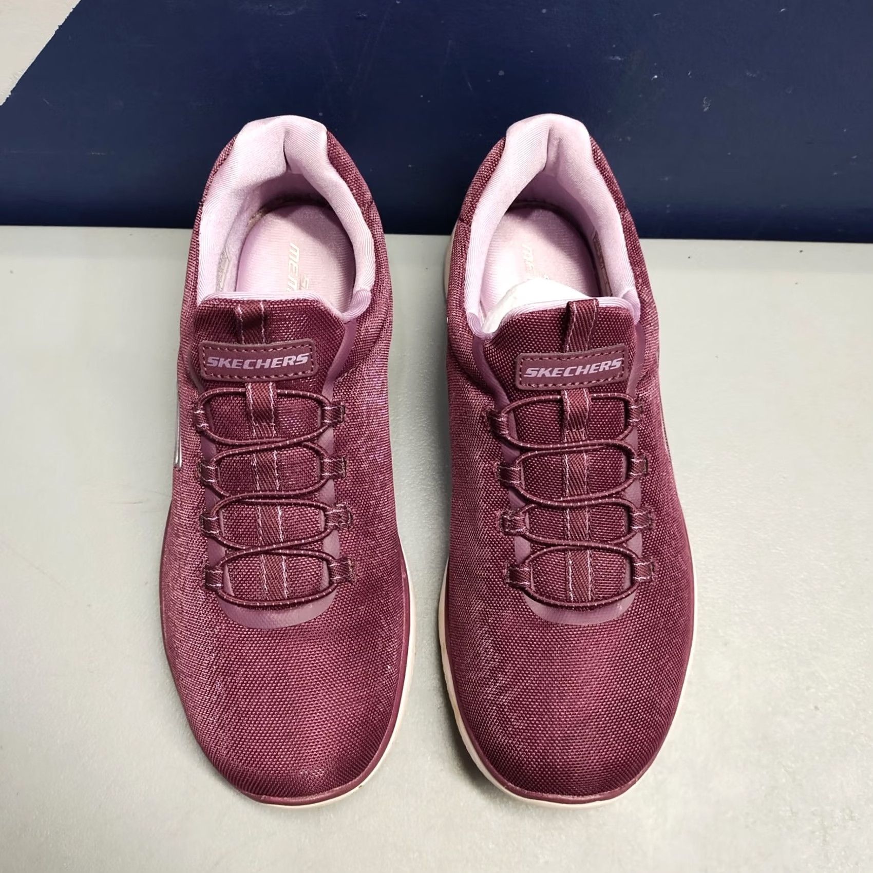SKECHERS Skechers Gleaming Dream Sneakers Womens Size 8 Purple White Lace-Up - Skechers Shoes - 150117 - Vintage: N/A Size US 8 / IT 38 - 2 Thumbnail