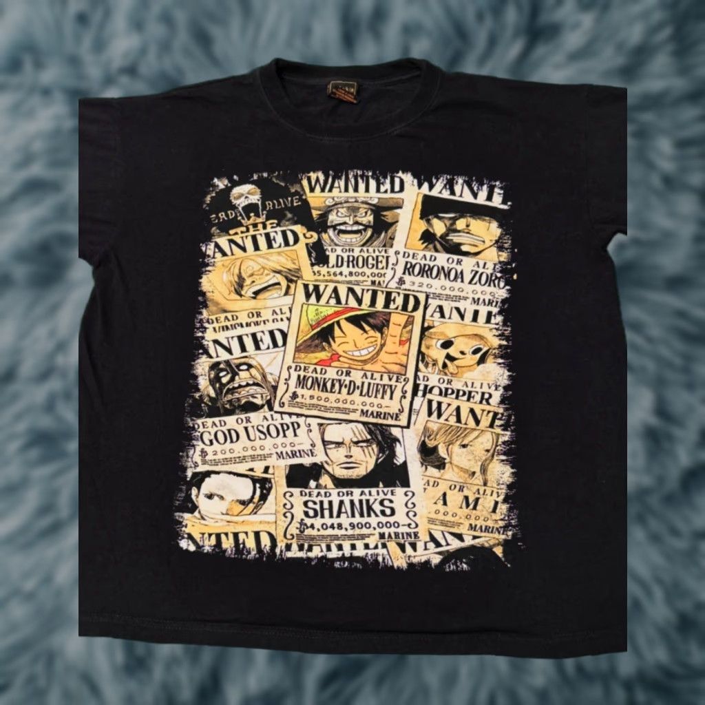 Doublet VINTAGE One Piece Anime VTG Shirt Mens L Boxy Fit 90s Y2K Double-Sided Black Short Sleeve Size US L / EU 52-54 / 3 - 1 Thumbnail