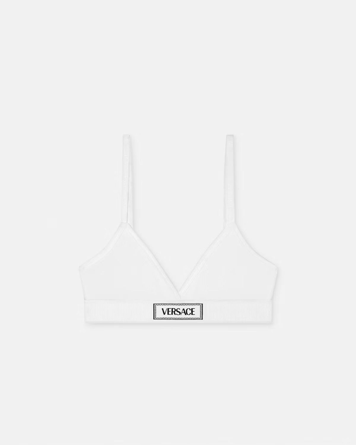 Versace o1s22i1n1024 Size: 2 / Triangle Bralette in White Size ONE SIZE - 1 Thumbnail