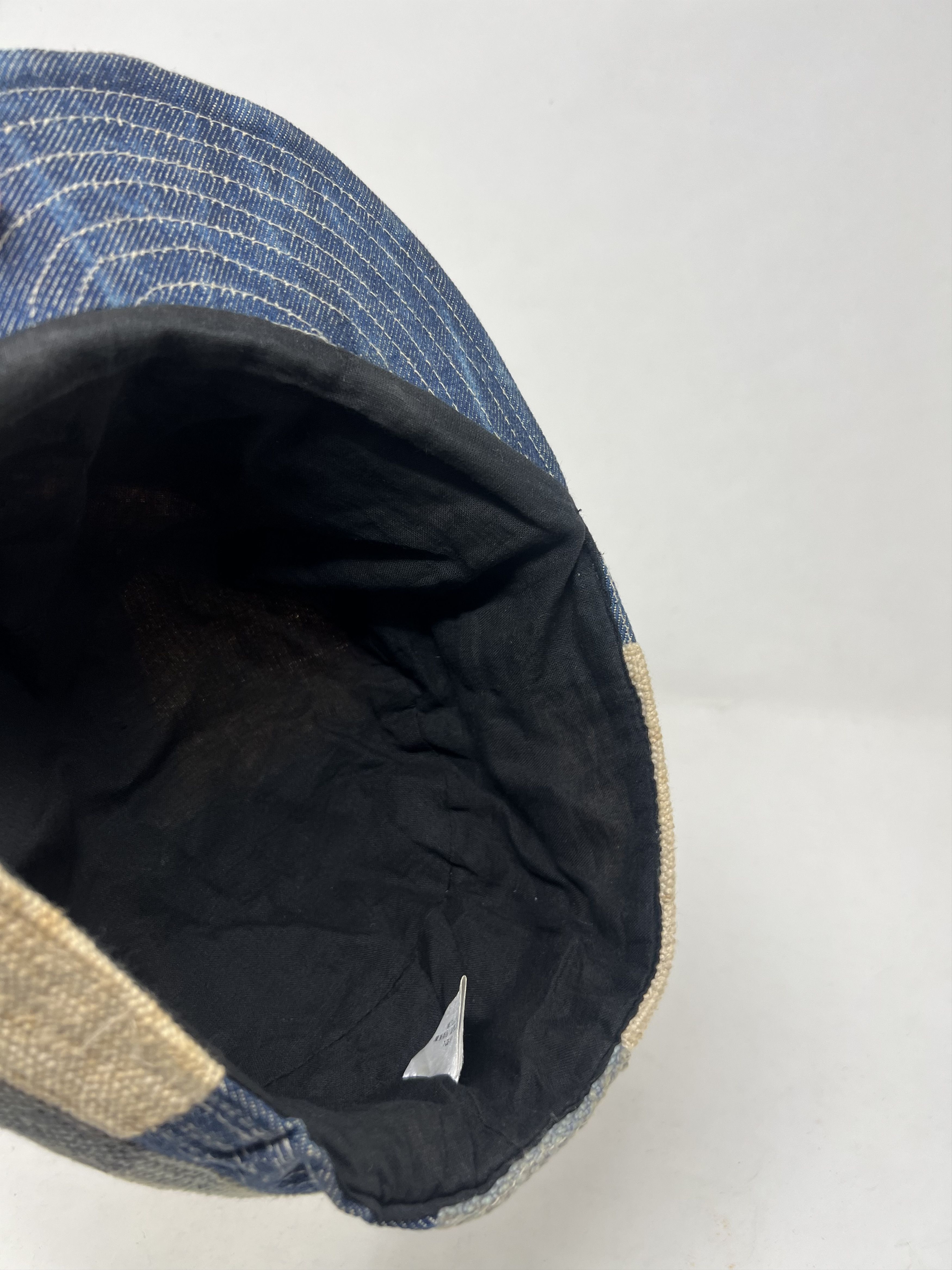 Japanese Brand Patchwork Indigo Sashiko Hat Size ONE SIZE - 11 Thumbnail