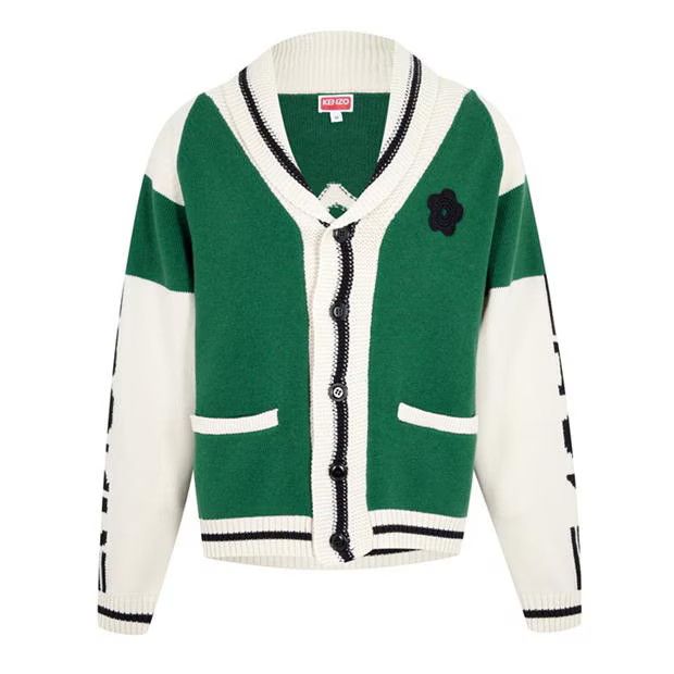image of Kenzo O1G2R1Mq0424 Varsity Cardigan In Multicolor, Men's (Size Medium)