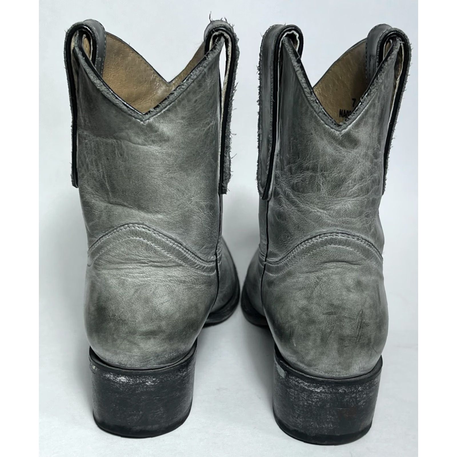 Old Gringo VINTAGE Old Gringo YIPPEE KIKAY Distressed Gray Leather Western Cowboy Boots 7 B Womens Size US 7 / IT 37 - 5 Thumbnail