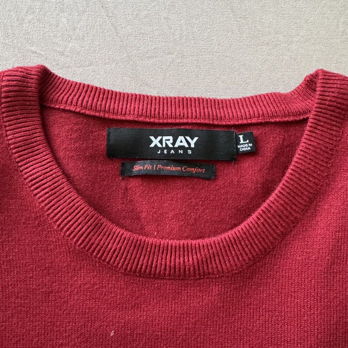 Designer × Vintage × Xray Footwear X RAY Classic Basic Crewneck Sweater Size US L / EU 52-54 / 3 - 3 Thumbnail
