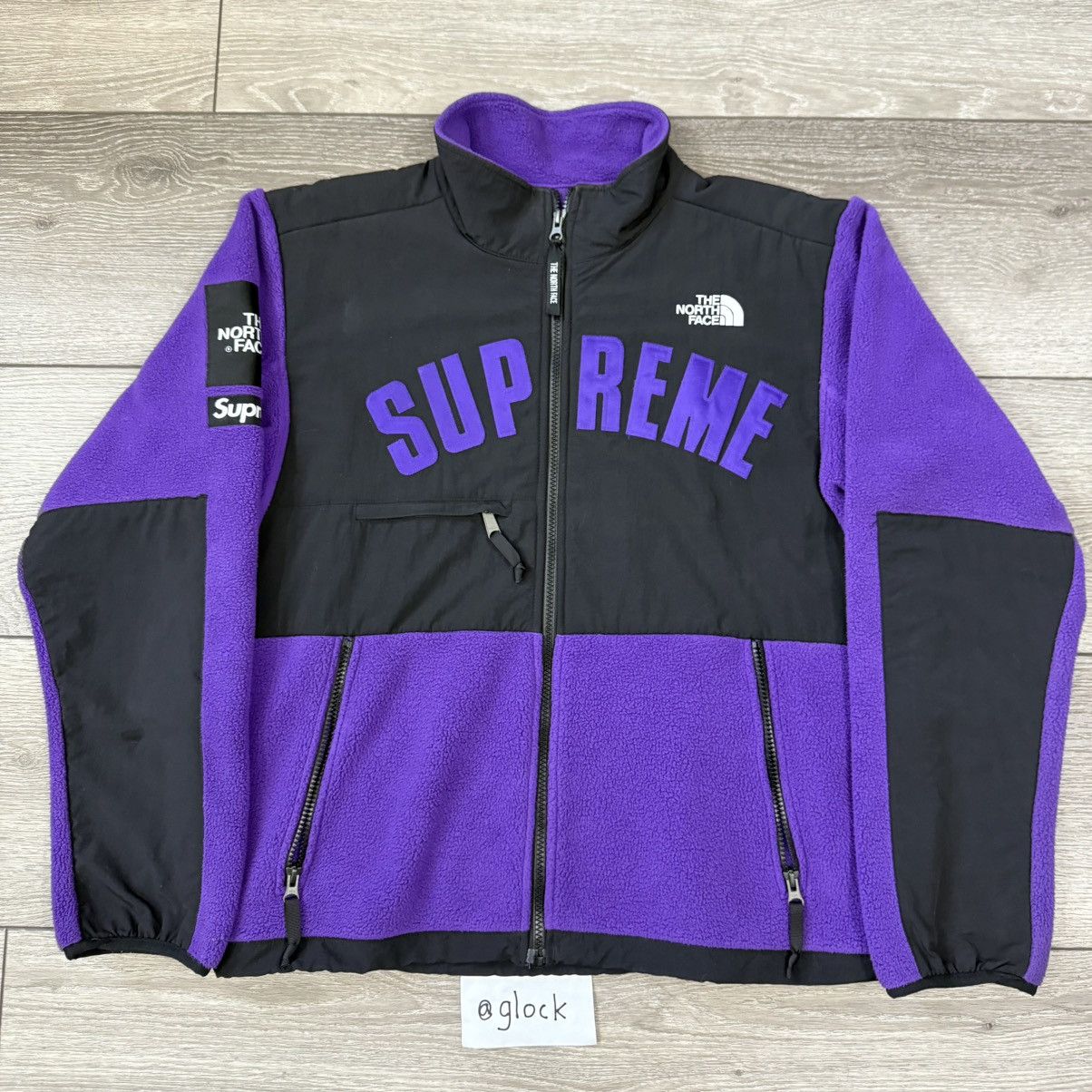 Supreme × The North Face Supreme SS19 TNF Arc Logo Denali Fleece Jacket Purple Medium Size US M / EU 48-50 / 2 - 1 Thumbnail