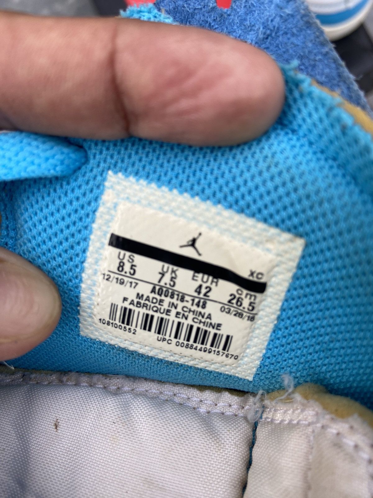 Nike AIR JORDAN 1 X OFF WHITE NRG Size US 7.5 / EU 40-41 - 8 Thumbnail