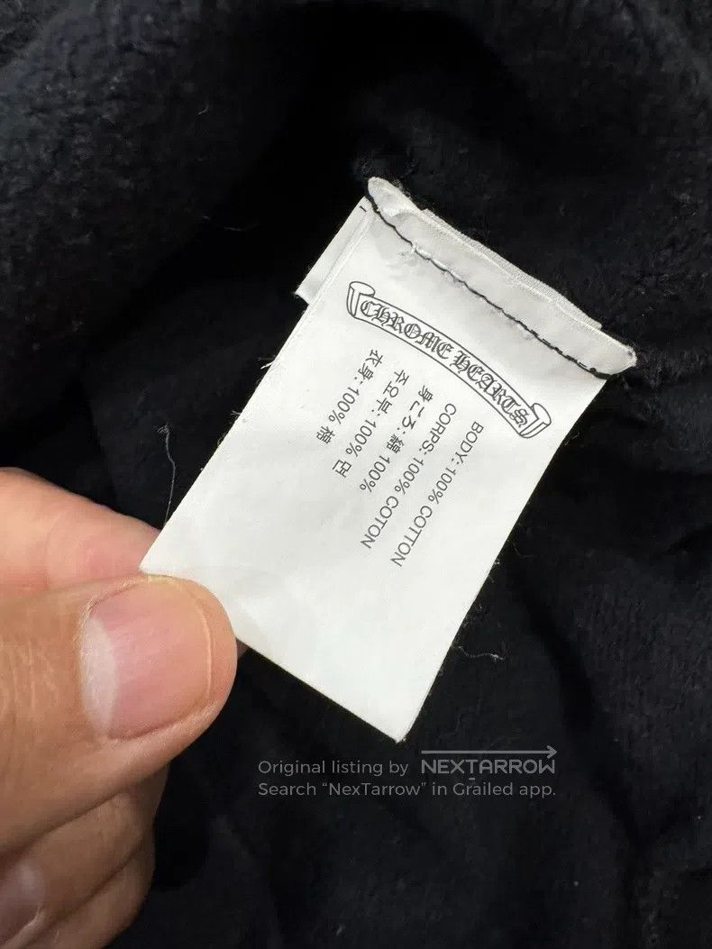 Chrome Hearts CHROME HEARTS Size L Black cross scroll behind Sanskrit zip Size US L / EU 52-54 / 3 - 8 Thumbnail