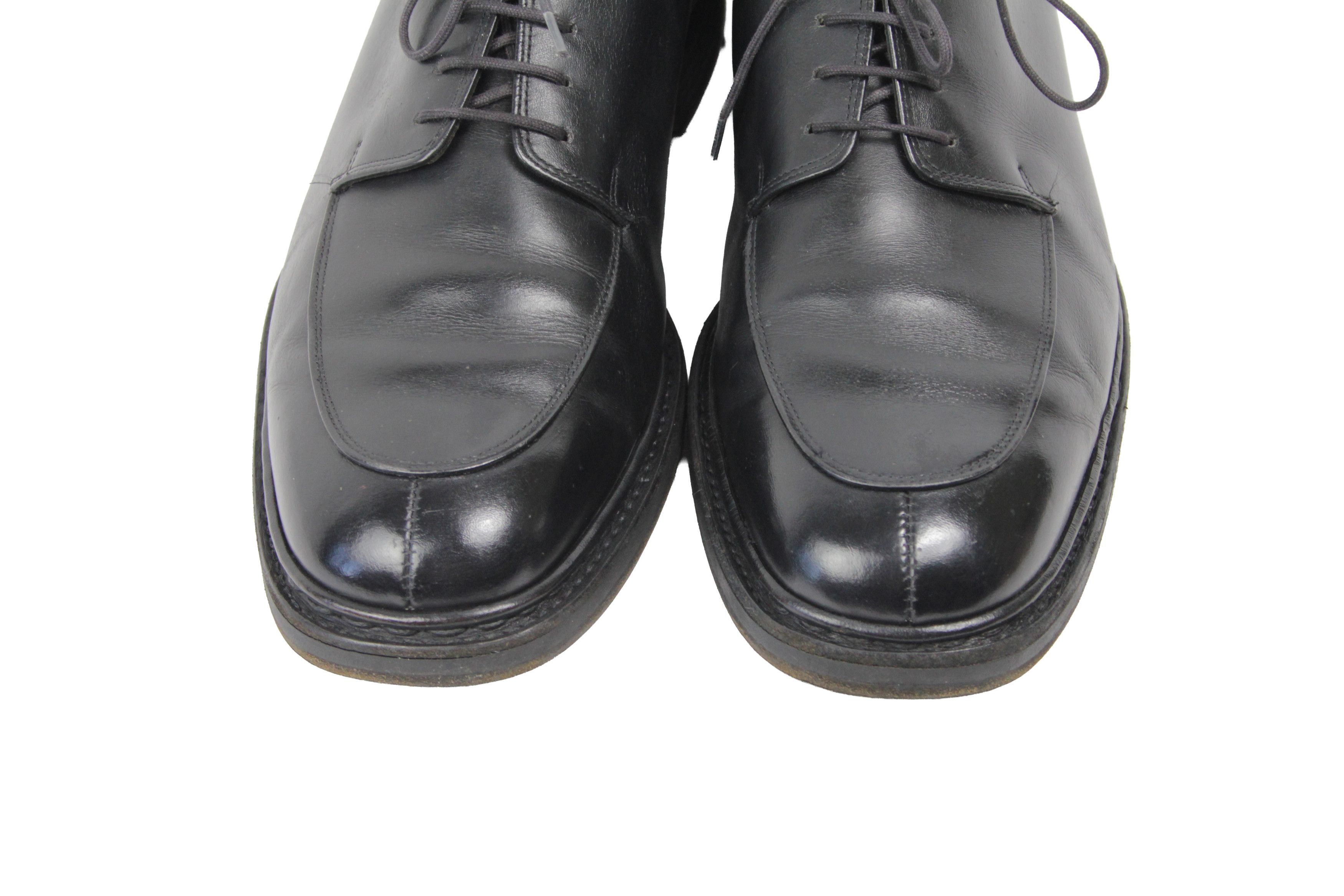 Paraboot 00S Avignon Split Toe Leather Derby Vintage France Size US 11 / EU 44 - 5 Thumbnail