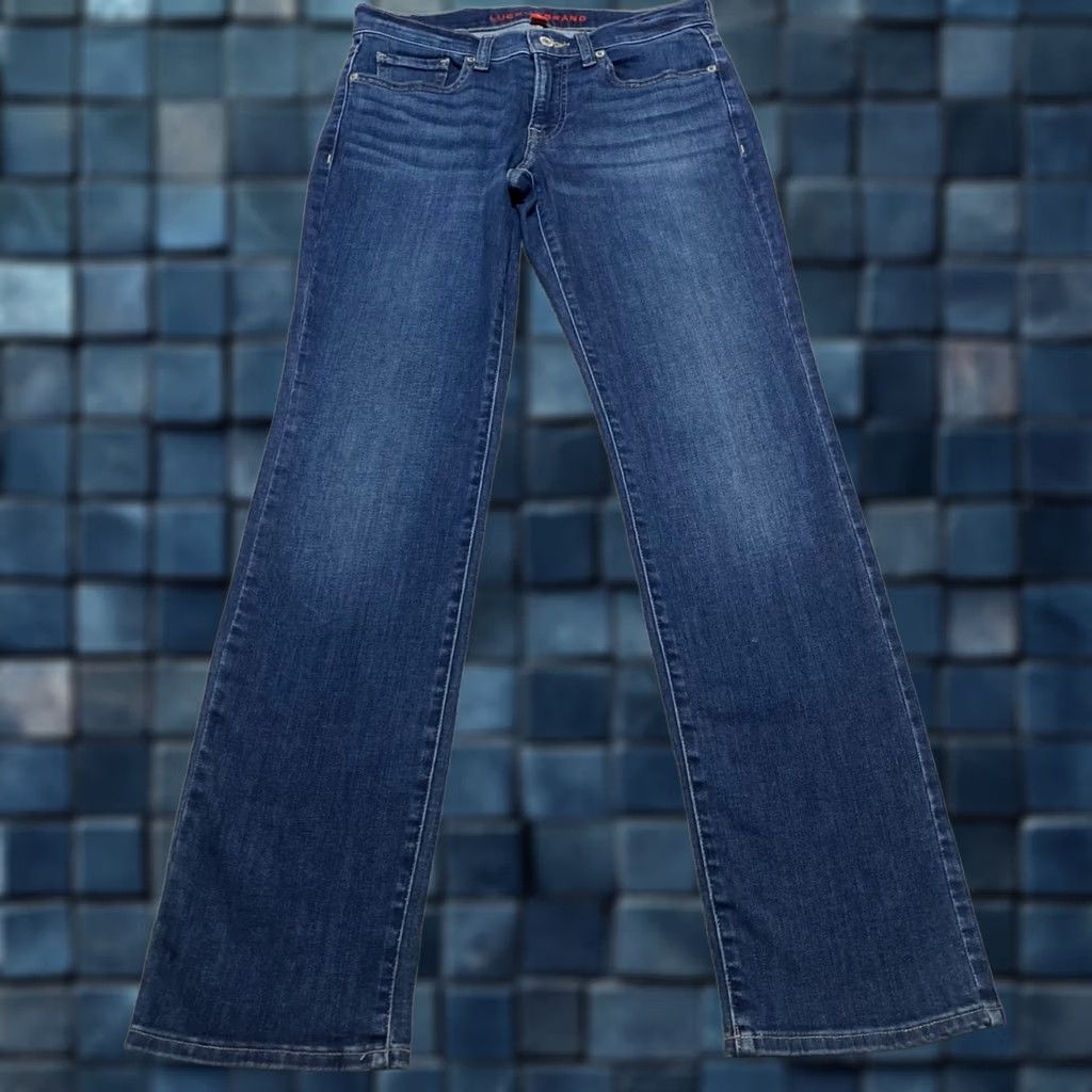 Lucky Brand Lucky Brand Jeans Blue Medium Wash Straight 5-Pocket Regular Size 10 Womens Denim Vintage No Size 32" / US 10 / IT 46 - 1 Thumbnail
