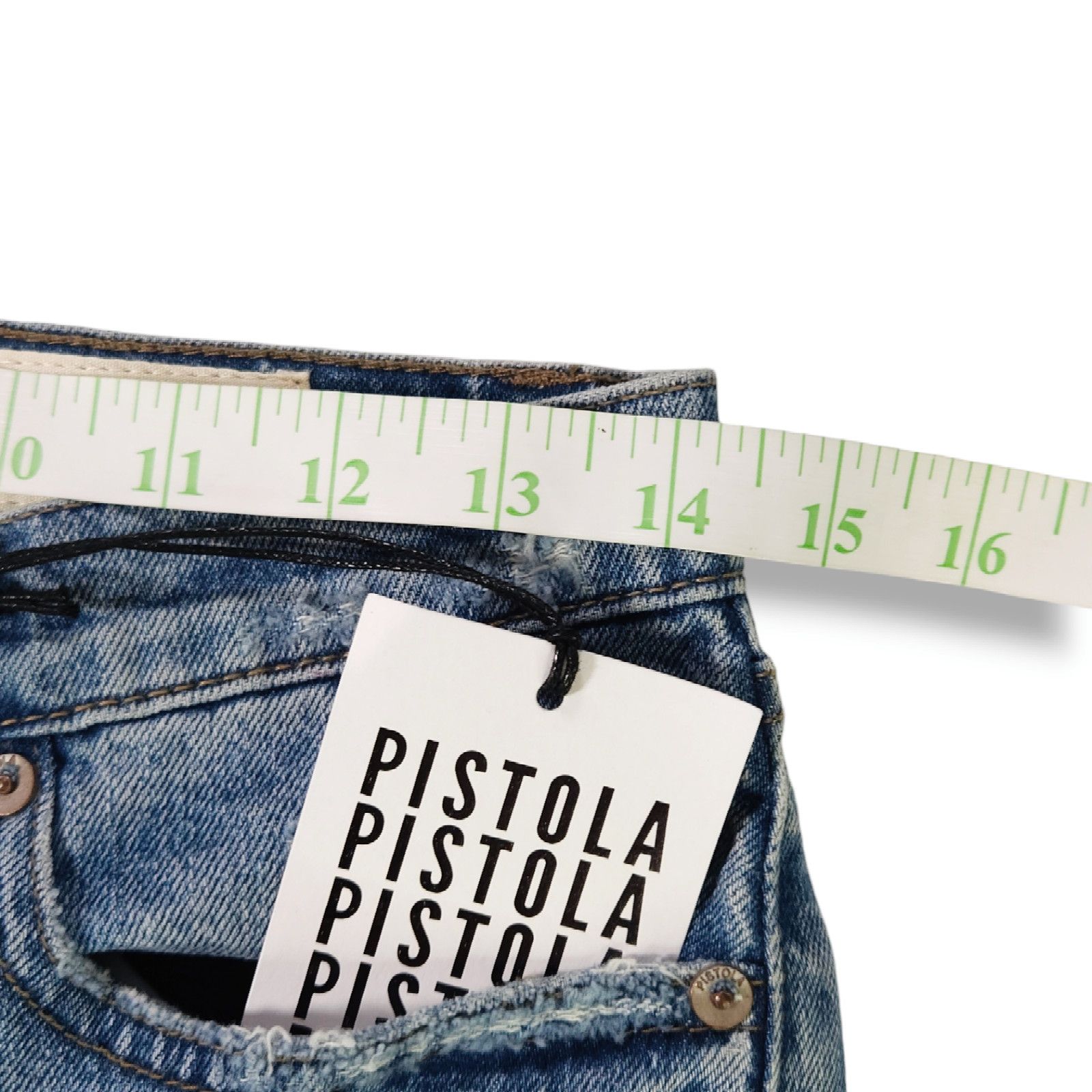 Pistola NWT Pistola Madi Embroidered Modern Slim Denim Jeans Sz. 27 Size 27" / US 4 / IT 40 - 9 Thumbnail