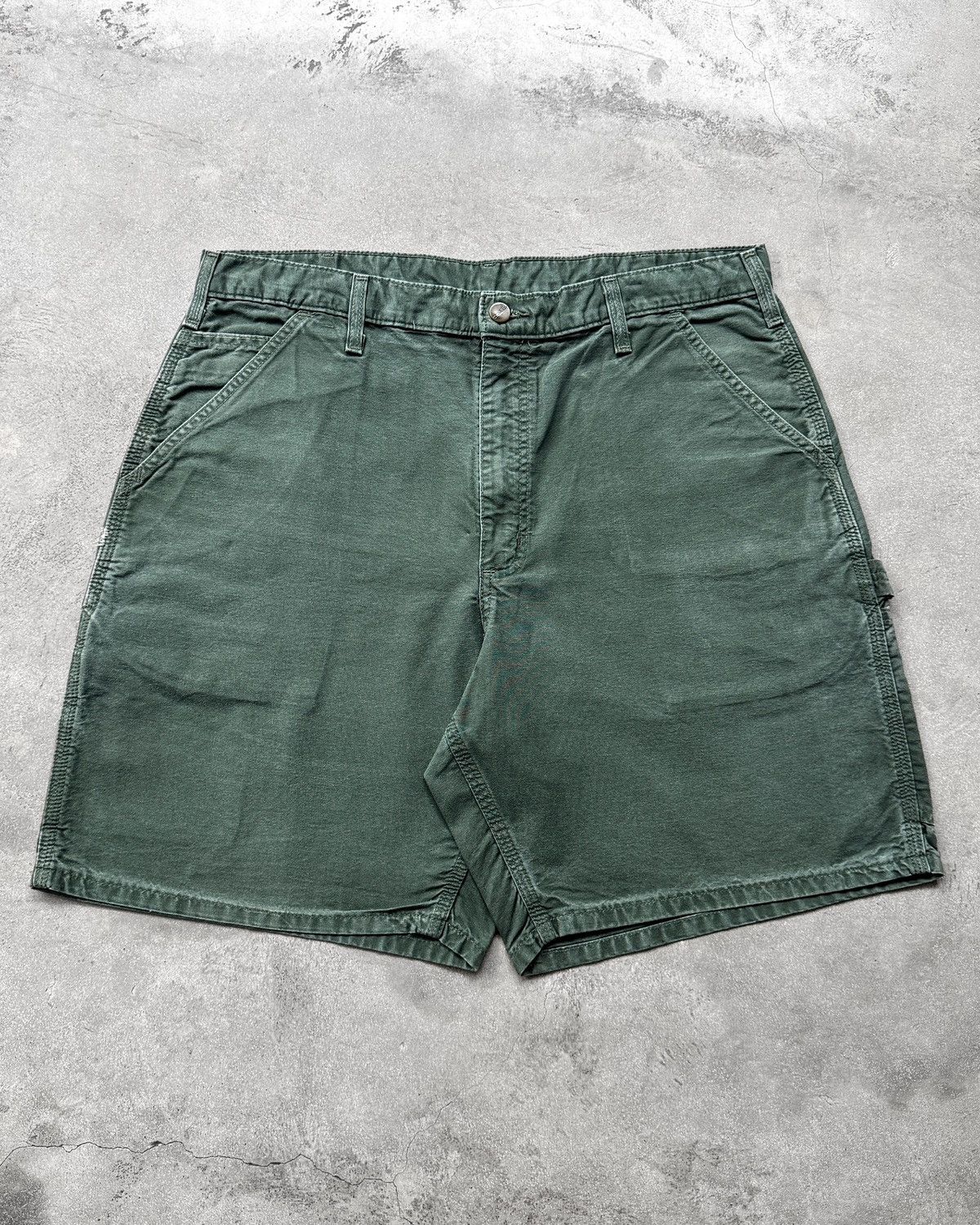 Carhartt Olive Green Vintage Carhart Shorts Carpenter B144 OLV Size US 32 / EU 48 - 2 Thumbnail