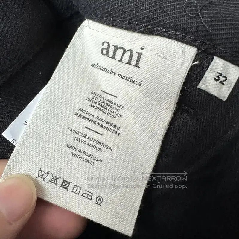AMI AMI Black Denim Casual Trousers for Men . Size US 34 / EU 50 - 7 Thumbnail