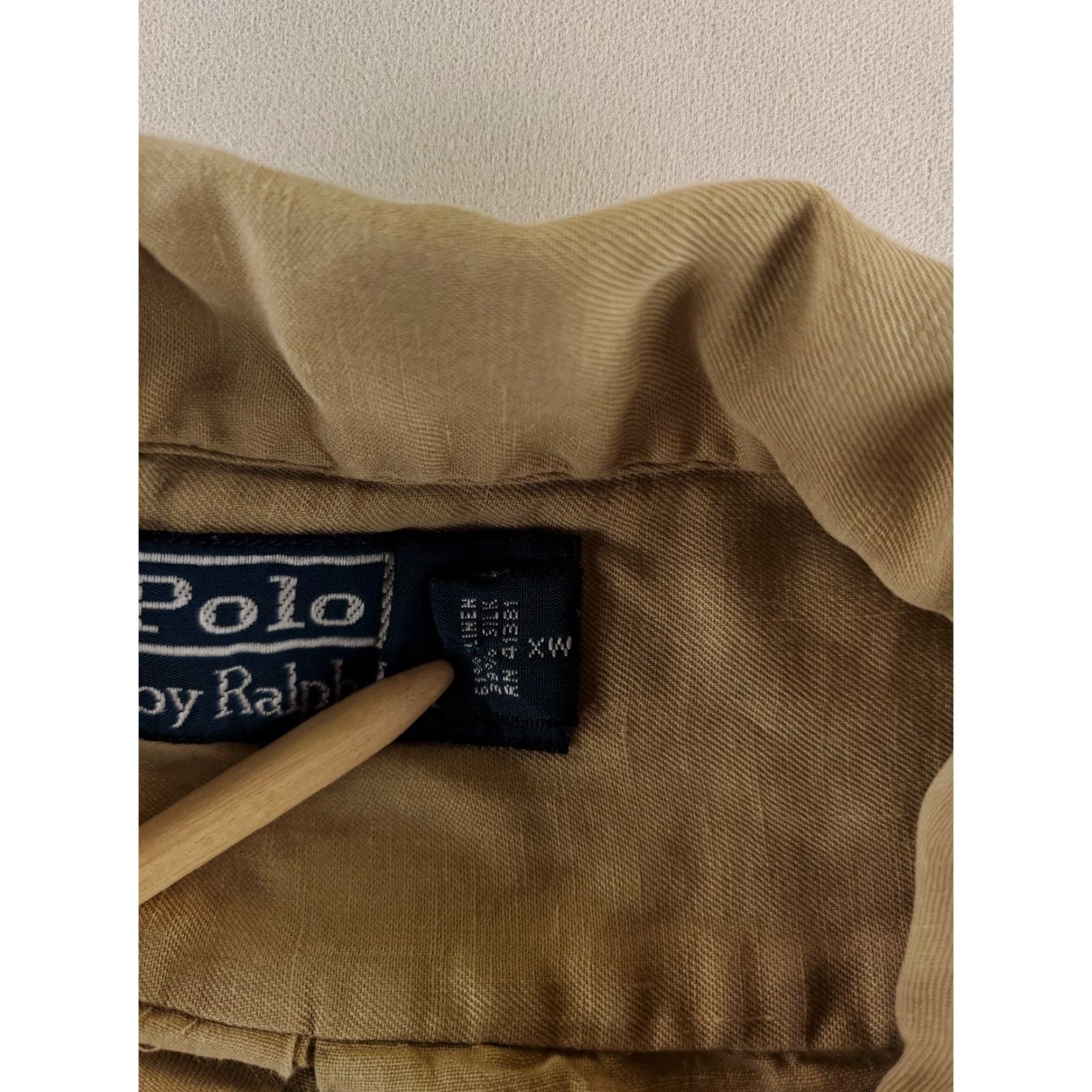 Polo Ralph Lauren Polo Ralph Lauren Shirt Mens M Linen Silk Blend Tan Brown Loop Collar Button Up Short Sleeve Size US M / EU 48-50 / 2 - 3 Thumbnail