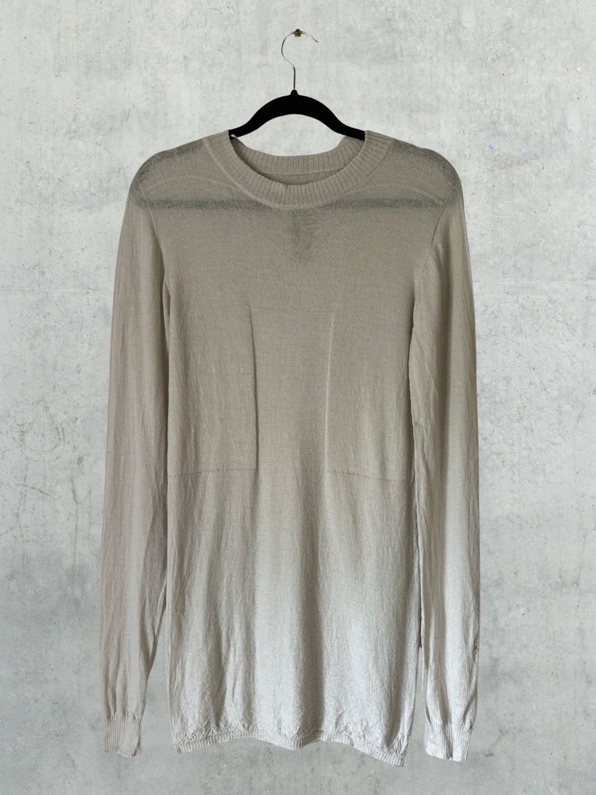 Rick Owens Rick Owens Tecuatl S/S 20 Fine Knit Jumper Longline Sweater Size US S / EU 44-46 / 1 - 1 Thumbnail