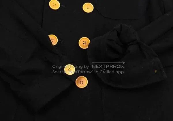 Comme des Garcons Comme Des Garcons size F Black Retro Double Breasted Coat Size S / US 4 / IT 40 - 6 Thumbnail