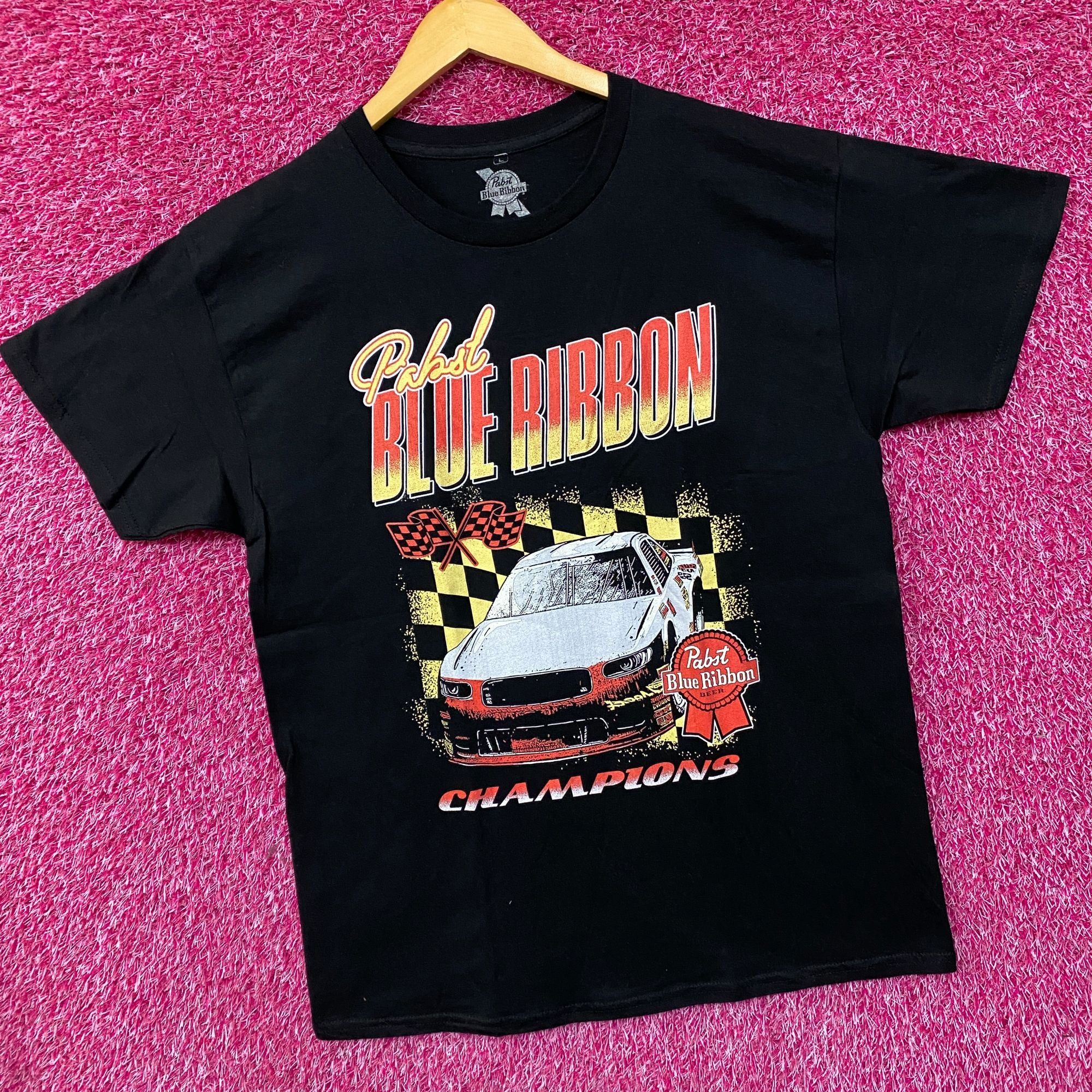 Pabst Blue Ribbon Pabst Blue Ribbon Racing Champions Graphic Promo T-Shirt Lar Size US L / EU 52-54 / 3 - 3 Thumbnail