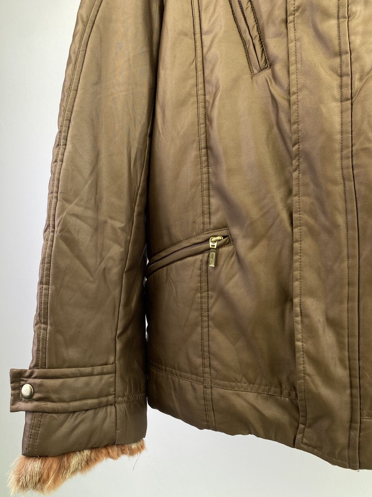 Japanese Brand 2000’s semanticdesign Fur Trimmed Collar Nylon Jacket Size US L / EU 52-54 / 3 - 3 Thumbnail