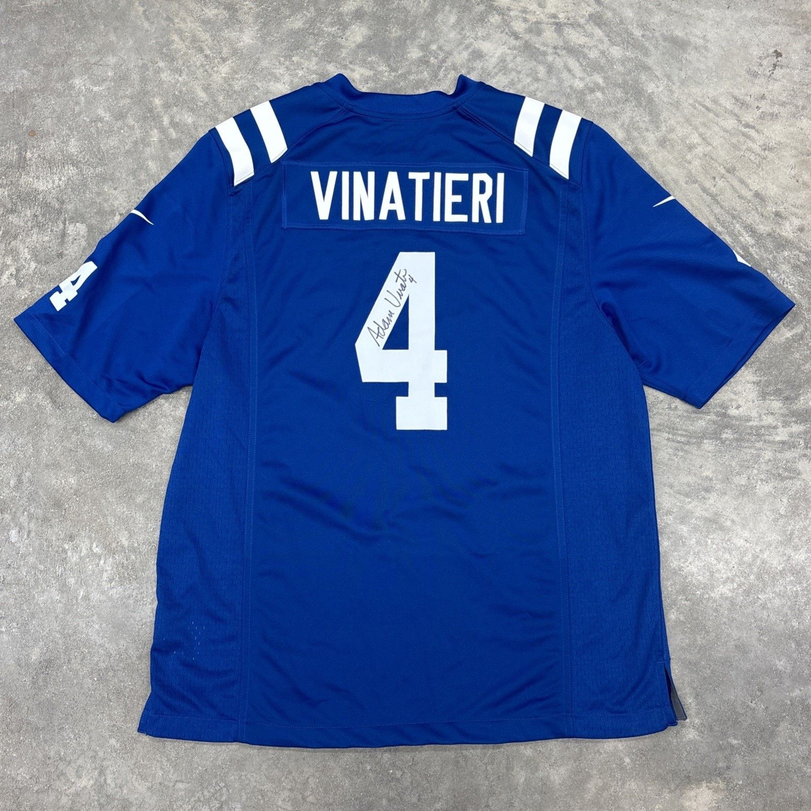 Nike NFL NIKE On Field Mens Large Adam Vinatieri Signed Jersey Size US L / EU 52-54 / 3 - 1 Thumbnail