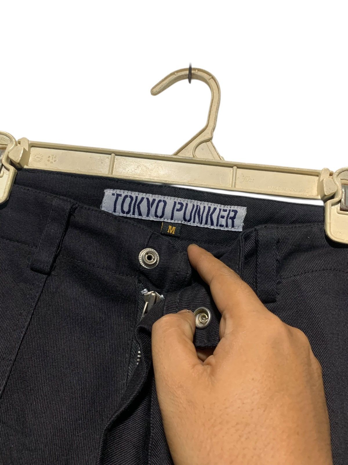 Sex Pot ReVeNGe 2000s TOKYO PUNKER Full zipper bondage denim pants Size US 29 - 13 Thumbnail