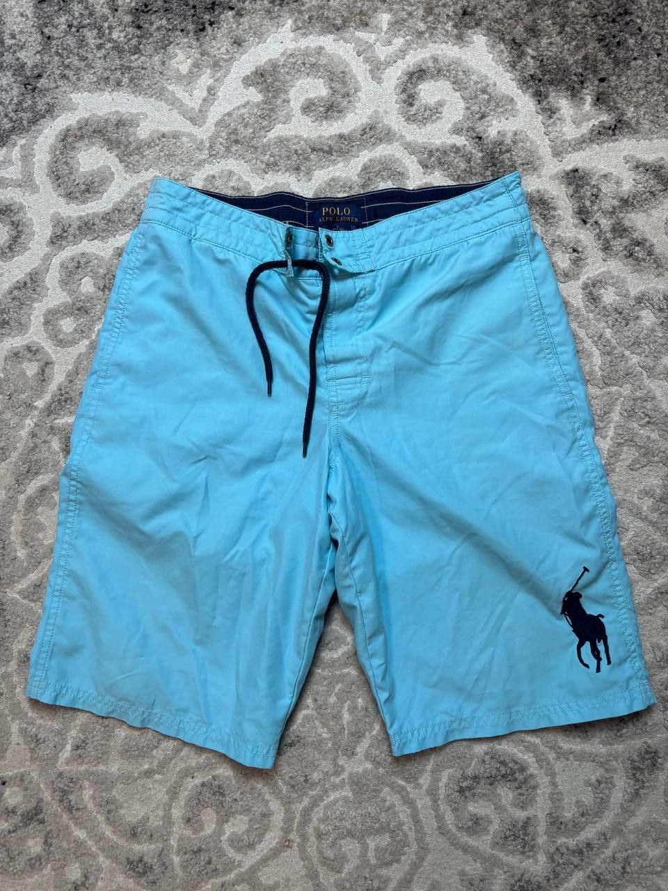 Polo Ralph Lauren Polo Ralph Lauren Big Pony Swim Trunks Blue L (14-16) Size US 30 / EU 46 - 2 Thumbnail