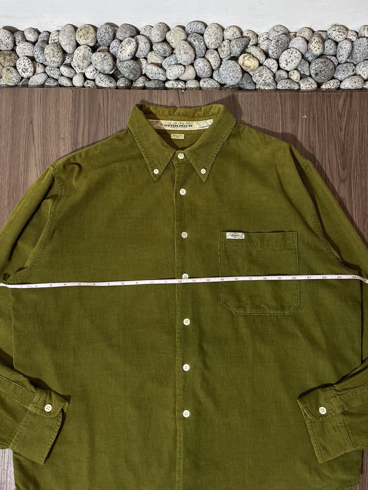 Marithe + Francois Girbaud Marithe Francois Girbaud Vintage Olive Corduroy Shirt Size US M / EU 48-50 / 2 - 8 Thumbnail