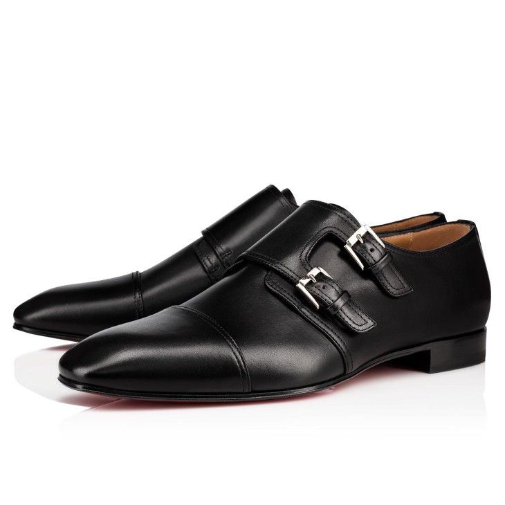 Christian Louboutin Christian Louboutin Mortimer Buckle Shoes in Calf Leather Size US 8 / EU 41 - 1 Thumbnail