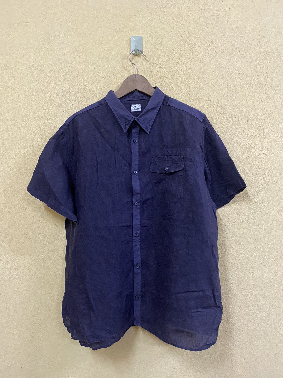 C.P. COMPANY LINEN SHIRT BUTTON UP