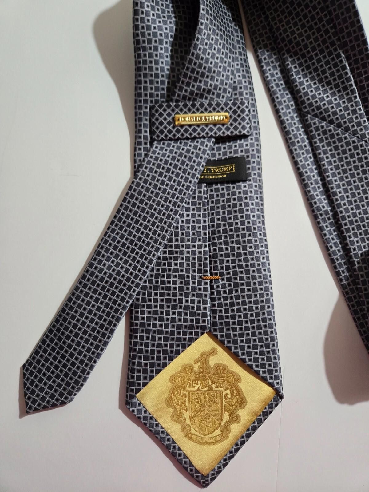 Designer Donald J. Trump Signature Collection Necktie Geometric Size ONE SIZE - 2 Thumbnail