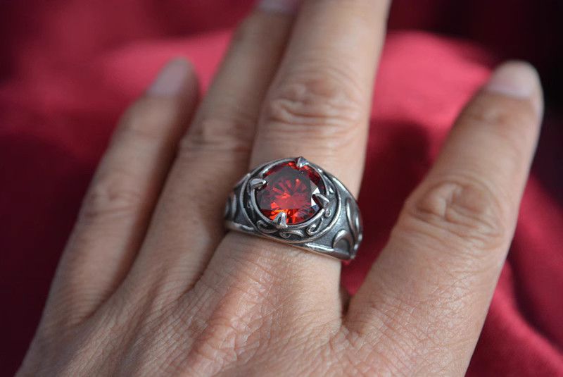 Jewelry Punk Jewelry Rings Open Size Chrome Ring (Size 7-13) Size ONE SIZE - 5 Thumbnail