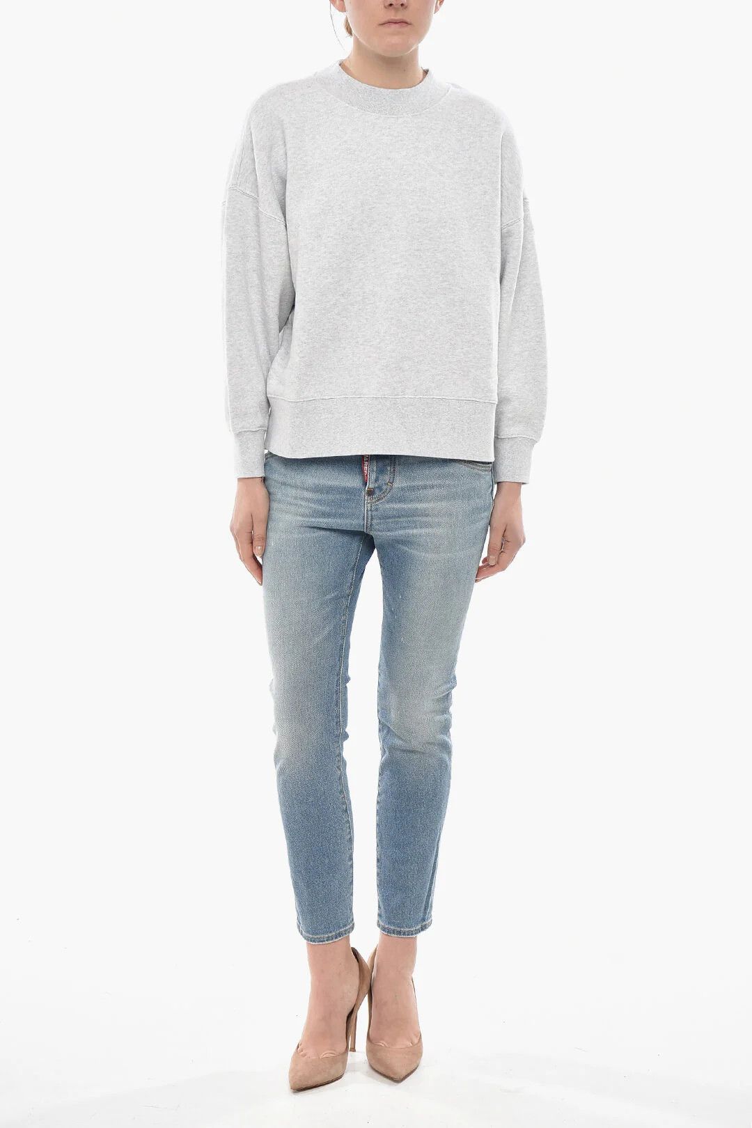 Palm Angels og1mm0326 Crewneck Sweatshirt in Grey Size XS / US 0-2 / IT 36-38 - 4 Thumbnail